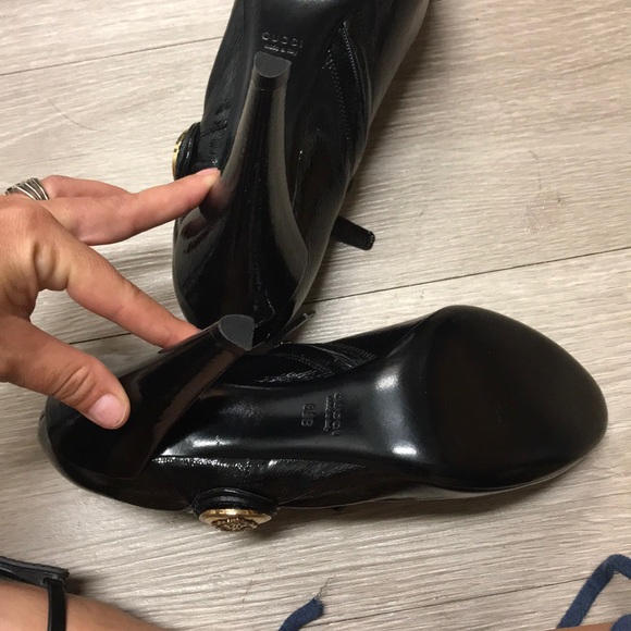 Gucci Patent leather heel boots - Picture 5 of 8
